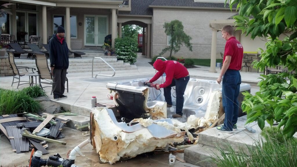 Is Hot Tub Removal Necessary Before a Home Remodel?
